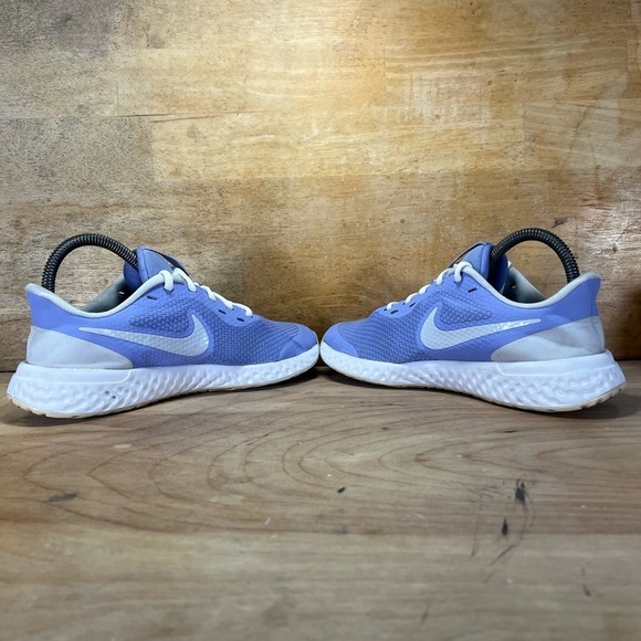 Nike Revolution 5 Womens Size 6.5 (5Y) Running Shoes Sneakers Thistle Blue/White - Picture 5 of 9